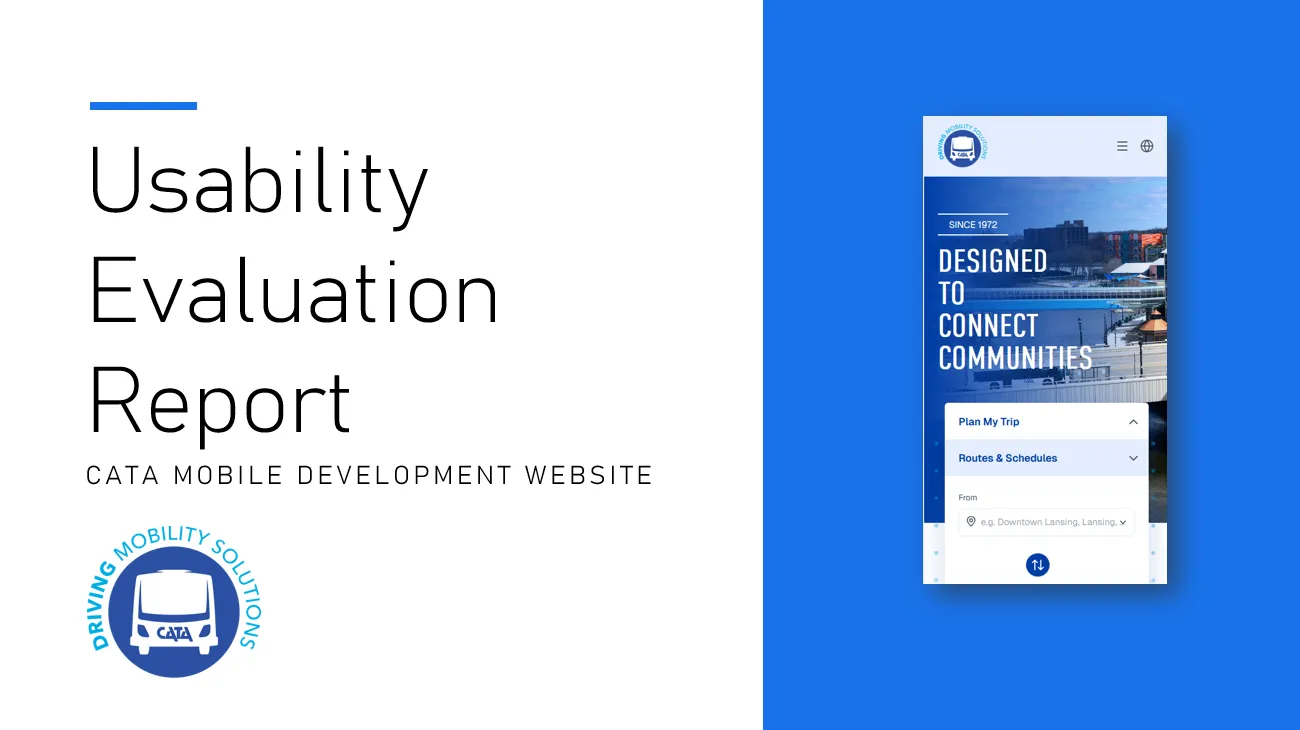 CATA mobile website usability evaluation report