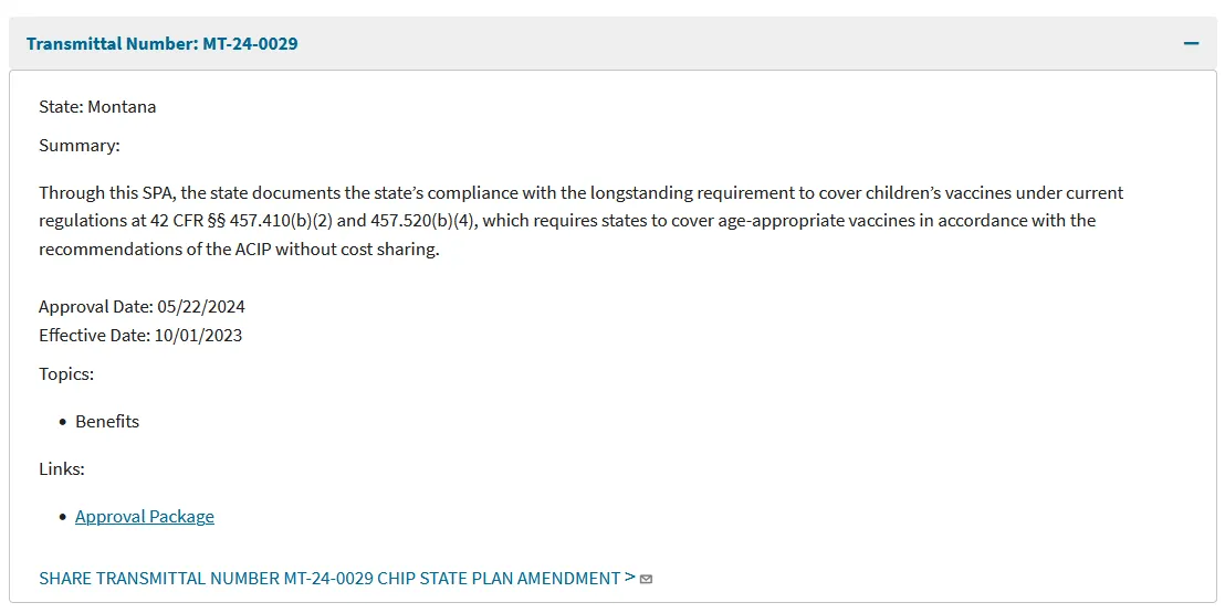 Original Medicaid.gov dense search-result card